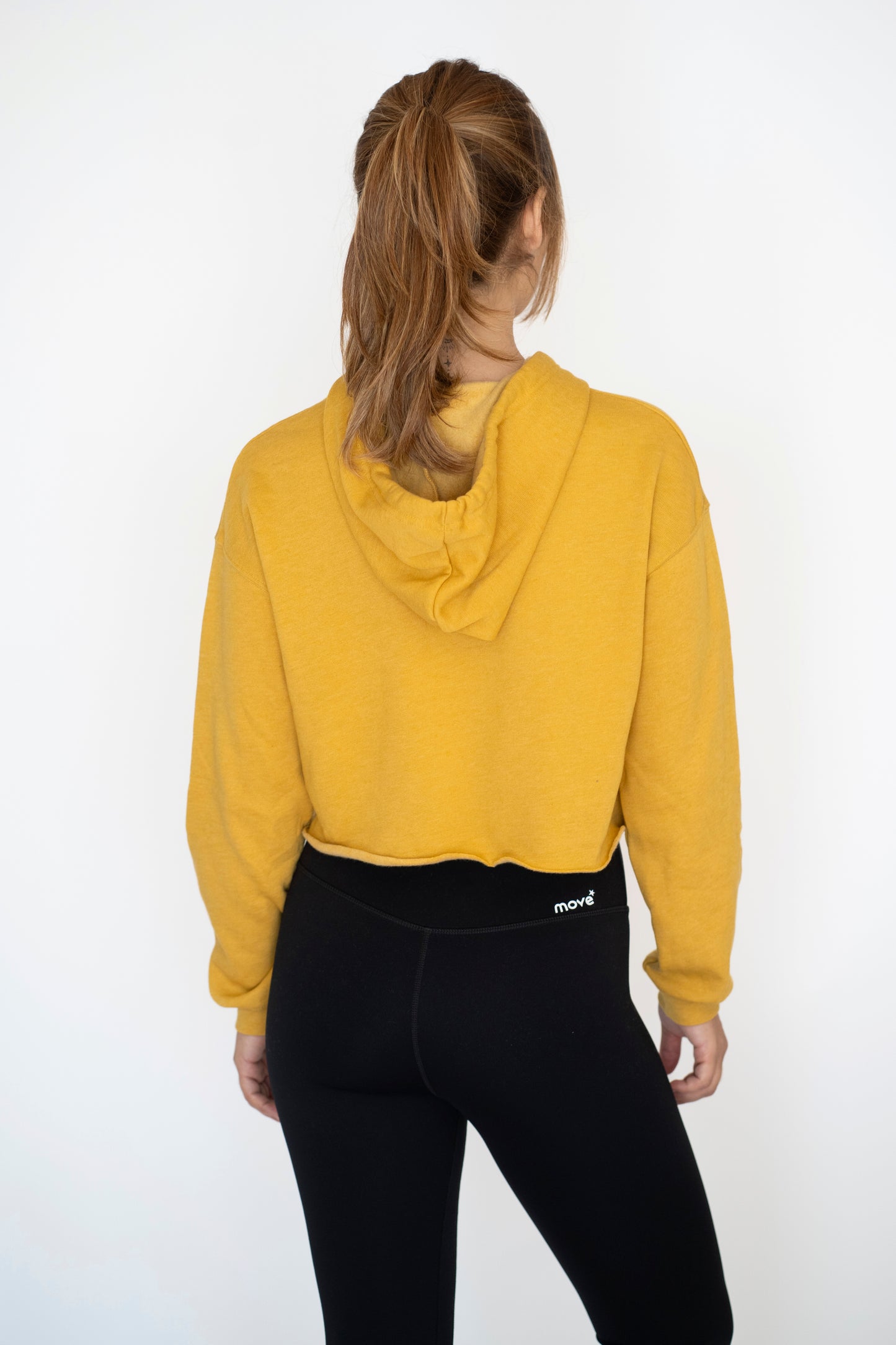 Cropped Fleece Hoodie