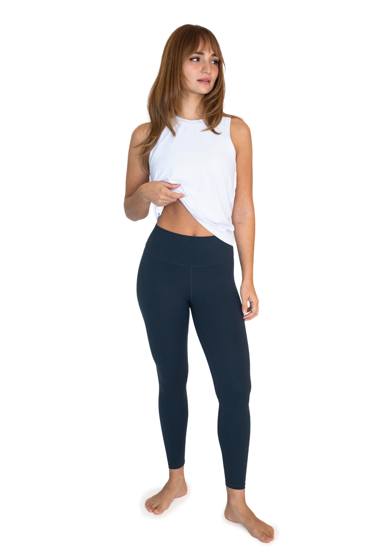 Movers High Waist Legging - Steel Gray