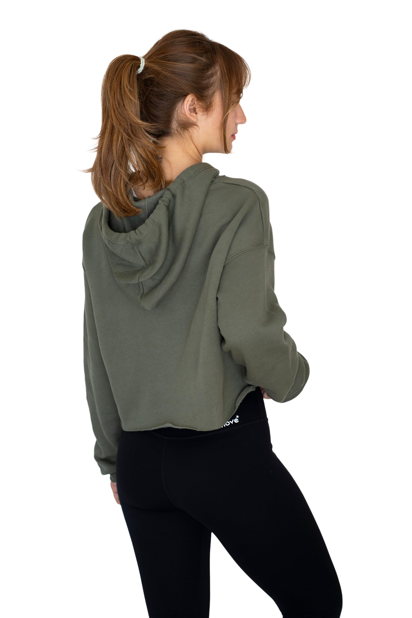 Cropped Fleece Hoodie