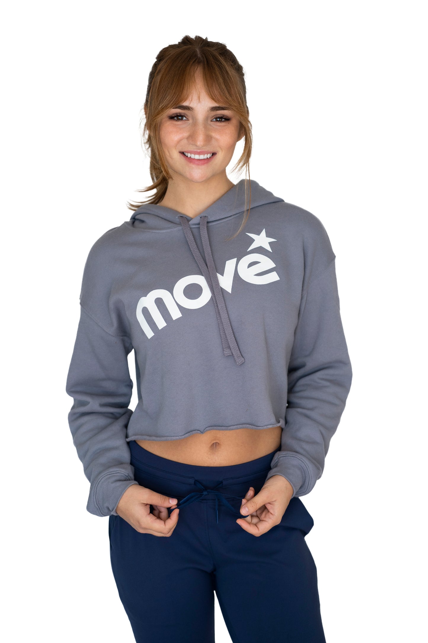 Cropped Fleece Hoodie