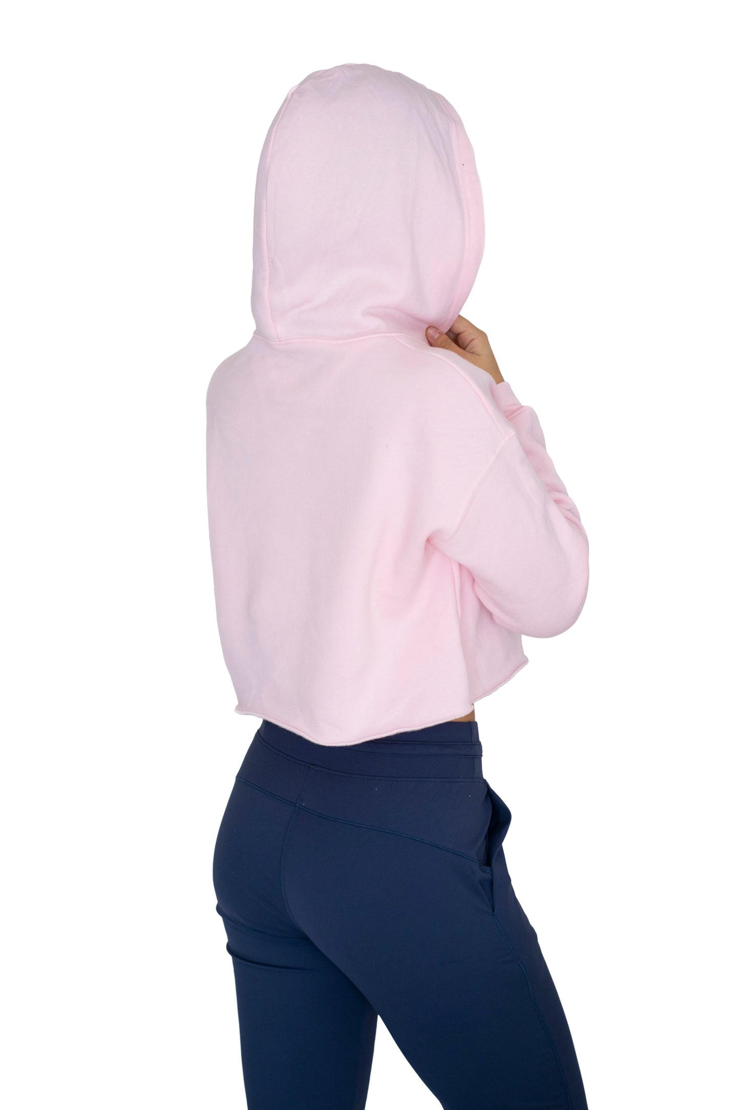 Cropped Fleece Hoodie