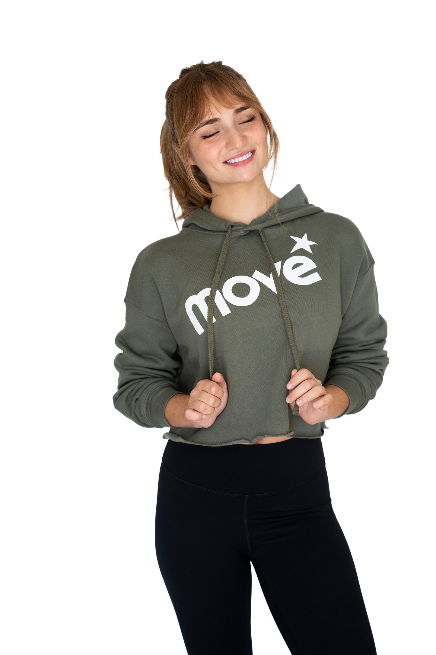 Cropped Fleece Hoodie